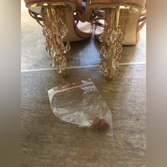 SQUARE TOE HIGH HEEL SANDALS SIZE 8.0 - Picture 5 of 10